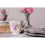 Porcelán csésze + alj 200 ml rózsás
