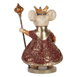 Vintage egér figura karácsonyi dekoráció 25 cm