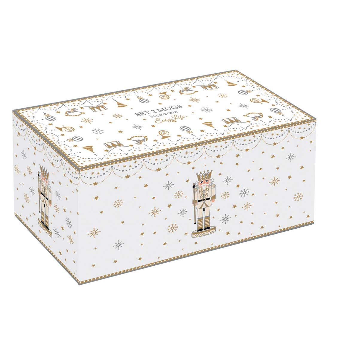 Tányér, étkészlet Diótörő karácsonyi porcelán bögre 2 db Royal Nutcracker