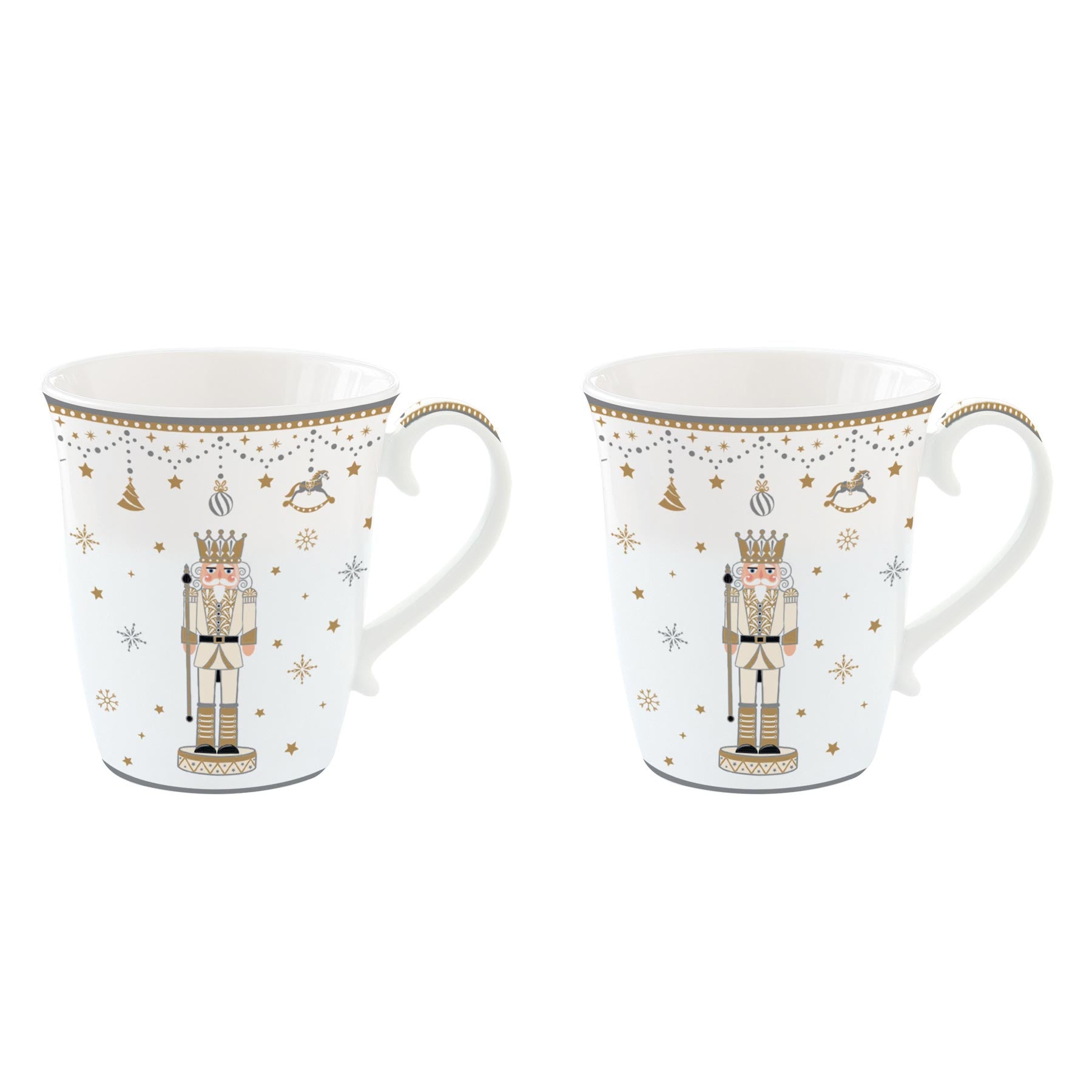 Tányér, étkészlet Diótörő karácsonyi porcelán bögre 2 db Royal Nutcracker