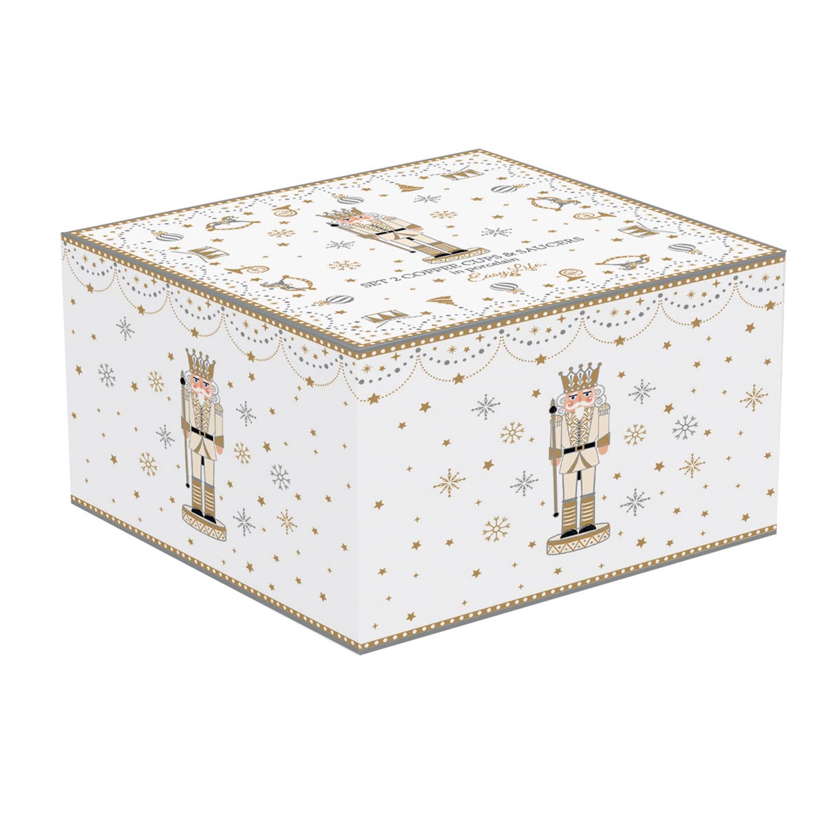 Tányér, étkészlet Diótörő karácsonyi porcelán kávés csésze Royal Nutcracker