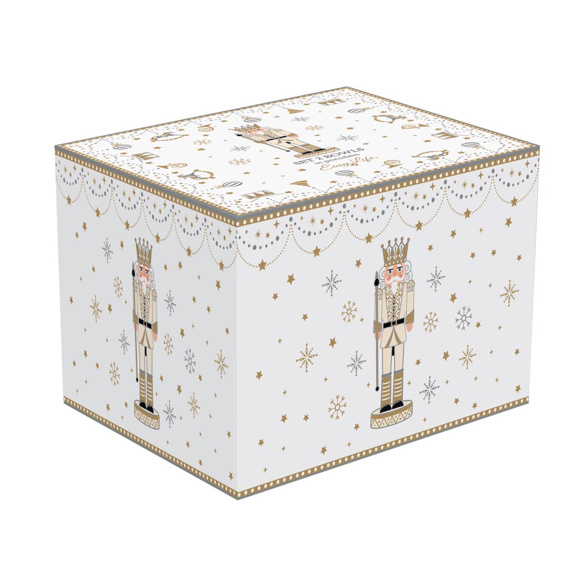 Tányér, étkészlet Diótörő karácsonyi porcelán tálka 2 db Royal Nutcracker