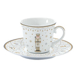 Tányér, étkészlet Diótörő karácsonyi porcelán teás csésze Royal Nutcracker