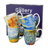 Van Gogh porcelán bögre szett - 4 darabos 360 ml - díszdobozos
