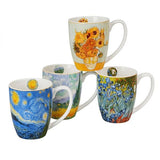 Van Gogh porcelán bögre szett - 4 darabos 360 ml - díszdobozos