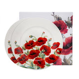 Pipacsos porcelán desszertes tányér készlet - 2 darabos - díszdobozban - Classic Poppie