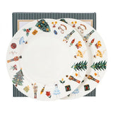 Karácsonyi diótörő porcelán desszertes tányér készlet - 2 darabos - Christmas Nutcracker