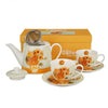 Van Gogh Napraforgók porcelán teázó készlet fémszűrővel - 2 személyes - 270/900 ml