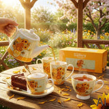 Van Gogh Napraforgók porcelán szett kannával és 2 db bögrével