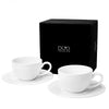 Duo Raphael fehér porcelán espresso kávéscsésze aljjal – 110 ml – 2 személyes készlet
