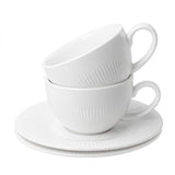 Duo Raphael fehér porcelán espresso kávéscsésze aljjal – 110 ml – 2 személyes készlet
