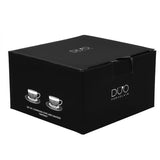 Duo Raphael fehér porcelán espresso kávéscsésze aljjal – 110 ml – 2 személyes készlet