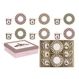 Porcelán eszpresszó kávés csésze 6 személyes szett díszdobozban Sweet Moments