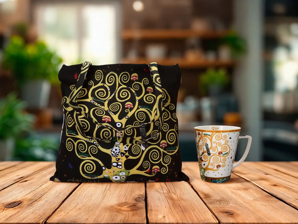 Bevásárlótáska 28x25,5 cm Polyester Klimt Életfa