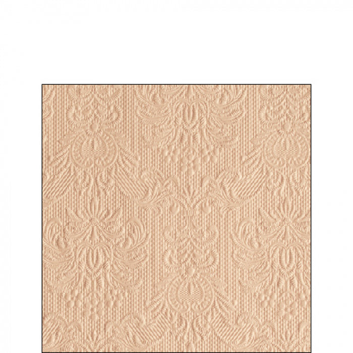 Szalvéta Elegance beige dombornyomott papírszalvéta bézs 25x25 cm