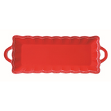 Tálka Elite Red piros porcelán tálca 43X16 cm