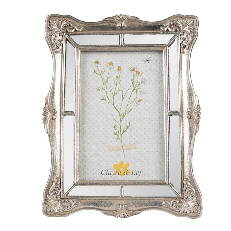 Képkeret Ezüst színű vintage képkeret 10x15 cm sarokdísszel