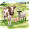 Farm animals háromrétegű papírszalvéta 33x33 cm 20 db-os
