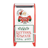 Lámpás Fehér fém karácsonyi postaláda Letters to Santa