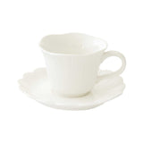 Bögre, csésze Fehér porcelán kávés csésze aljjal 110 ml Fleuri