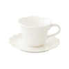 Bögre, csésze Fehér porcelán teáscsésze aljjal 250 ml Fleuri