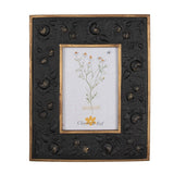 Képkeret Fekete rózsa virágos vintage képkeret 10x15 cm