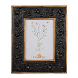 Képkeret Fekete rózsa virágos vintage képkeret 13x18 cm