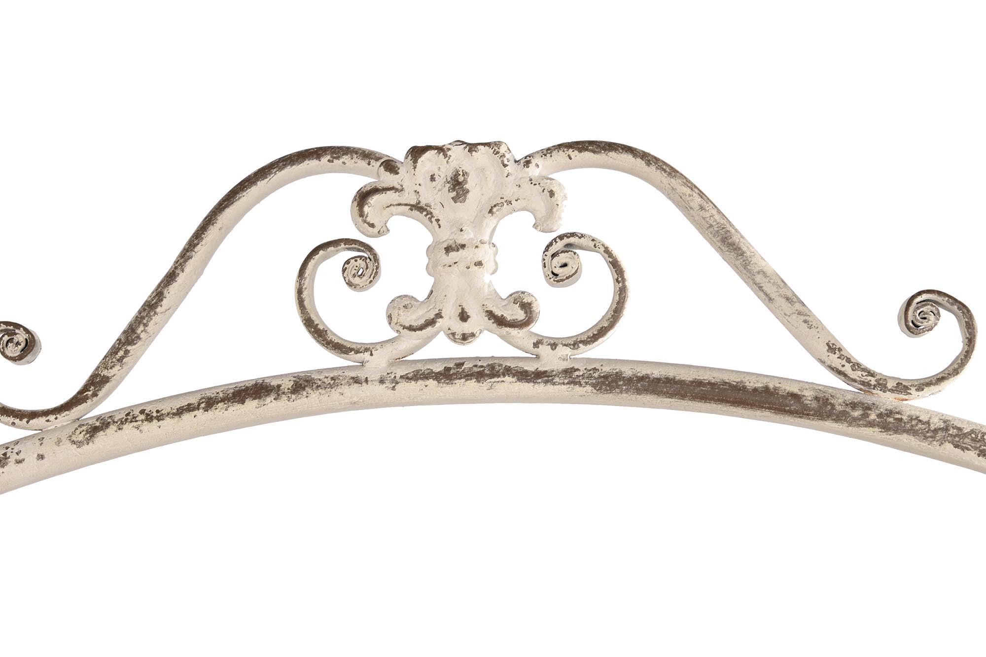 Bortartó Fém kerek fali bortartó állvány antikolt fehér