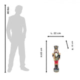 Nagy diótörő figura zöld piros 65 cm