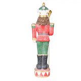 Vintage nagy diótörő figura Piros Zöld 89 cm
