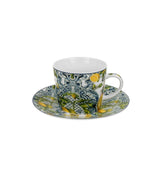 Porcelán csésze citrom és ananász mintás 240 ml díszdobozban