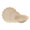 Tányér, étkészlet Fleuri 18 részes prémium bézs porcelán étkészlet Easy Life