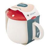 Gomba formájú porcelán bögre tetővel - 340 ml