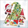 Szalvéta Gonks decorating tree karácsonyi három rétegű papírszalvéta 33x33 cm