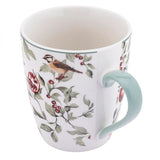 Gránátalmás - madaras porcelán bögre - 370 ml
