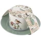 Gránátalmás - madaras porcelán csésze aljjal - 230 ml
