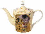 Teáskanna Gustav Klimt porcelán teáskanna díszdobozban A Csók