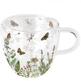 Gyógynövénykert borosilicate üveg csésze 0,25 l