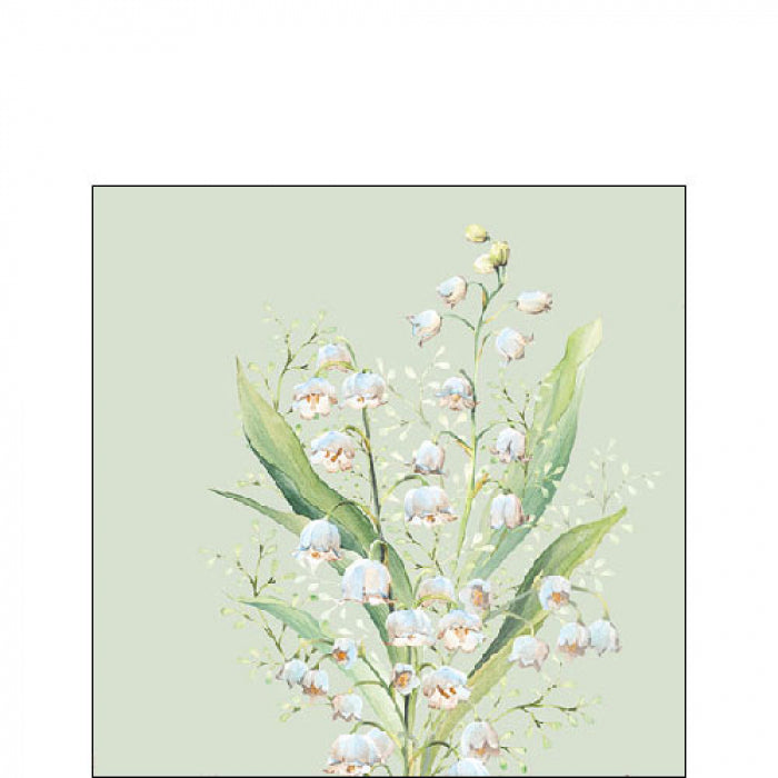 Gyöngyvirág háromrétegű papírszalvéta 25x25 cm 20db-os green
