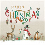 Szalvéta Happy Christmas karácsonyi három rétegű papírszalvéta 33x33 cm