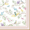 Szalvéta Háromrétegű madaras papírszalvéta 33x33 cm Birds Melody