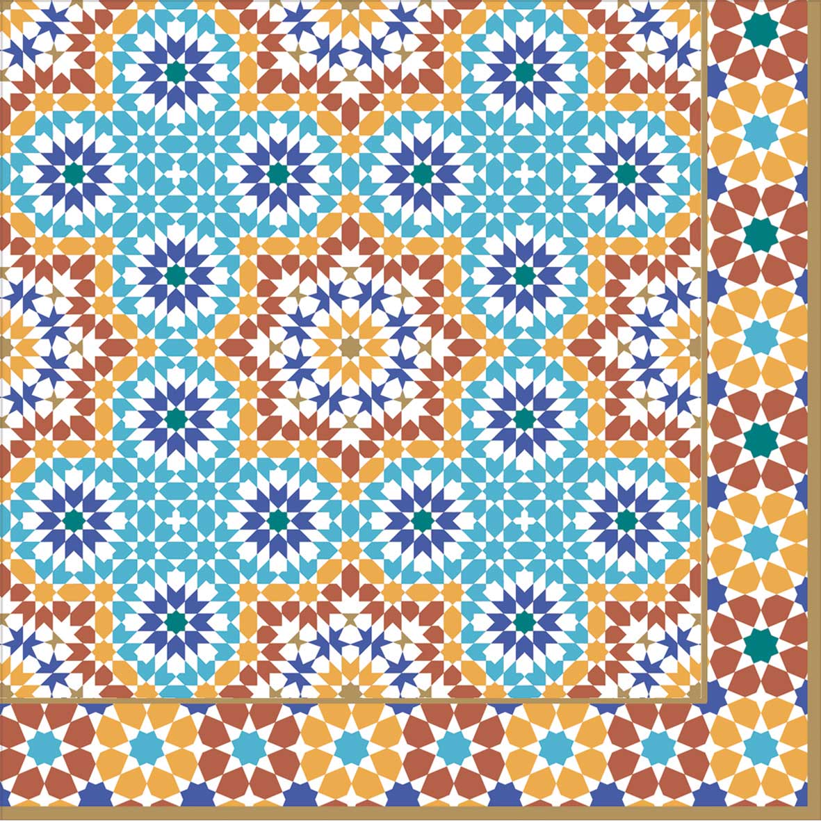 Teáskanna Háromrétegű papírszalvéta 33x33 cm Marrakech