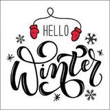 Szalvéta Hello winter karácsonyi három rétegű papírszalvéta 33x33 cm
