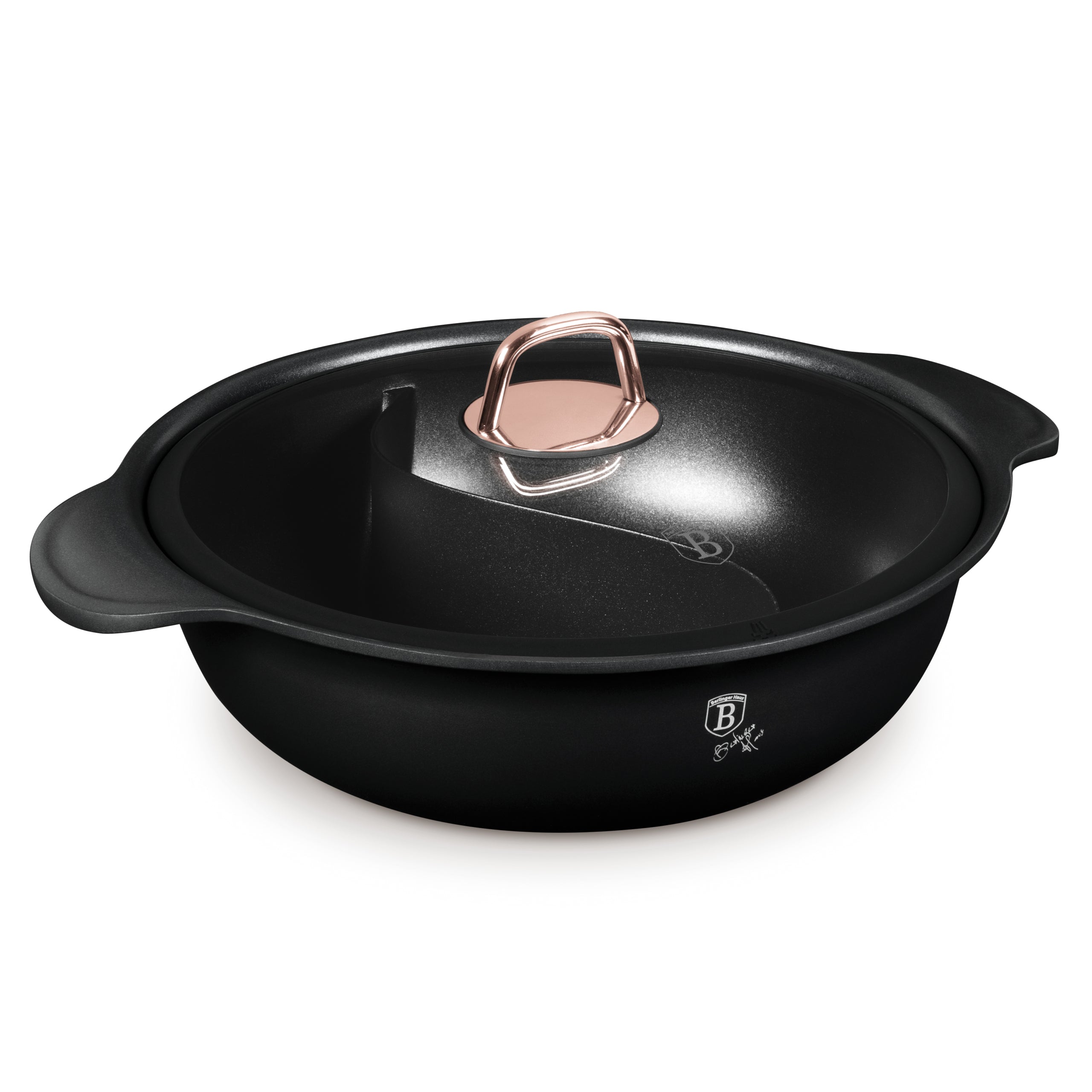Hot pot indukciós edény fedővel 30 cm tapadásmentes bevonattal Black Rose Collection Berlinger Haus