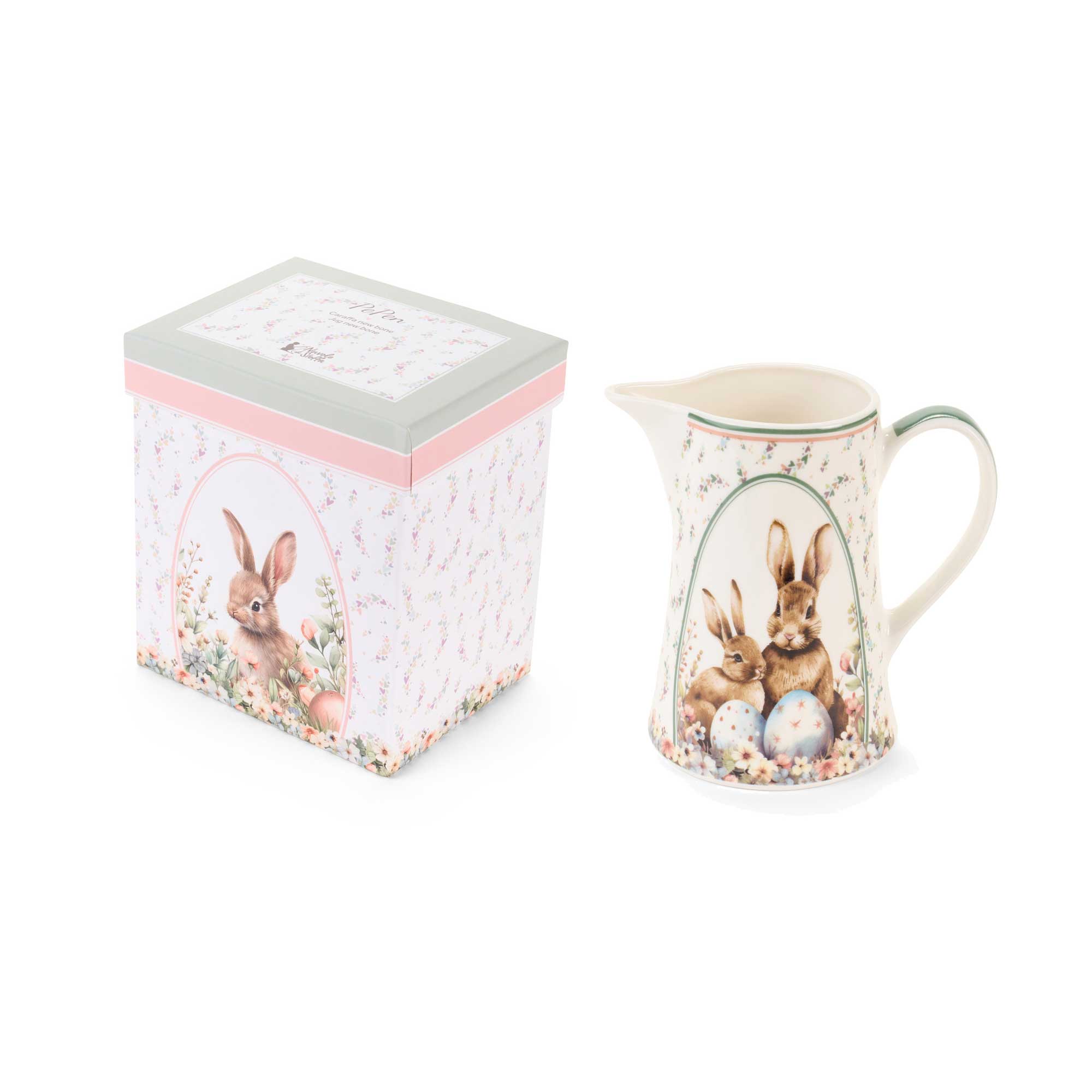 Húsvéti nyuszis Porcelán kancsó 620 ml dobozban PePen