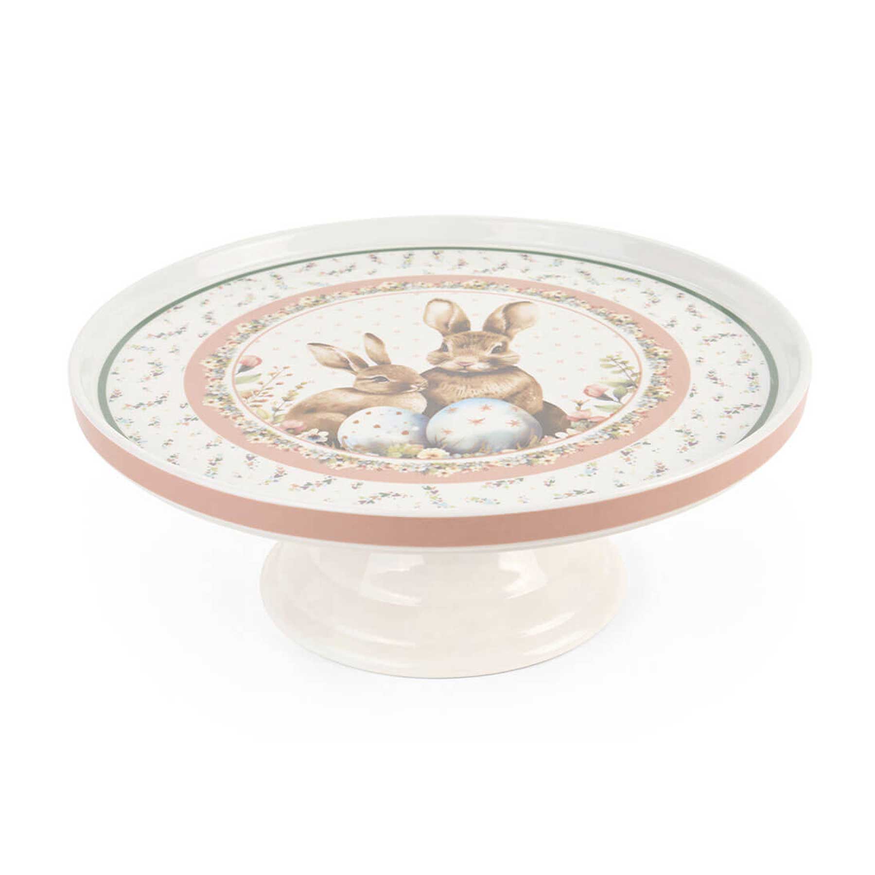 Húsvéti nyuszis Porcelán tortatál 27x10 cm dobozban PePen
