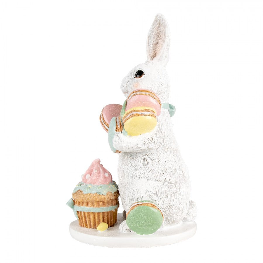 Húsvéti Dekoráció Húsvéti nyuszi dekoráció figura macaron sütikkel 25 cm