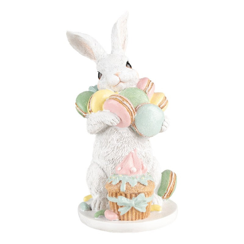 Húsvéti Dekoráció Húsvéti nyuszi dekoráció figura macaron sütikkel 25 cm