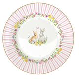 Tányér, étkészlet Húsvéti nyuszi mintás porcelán desszertes tányér 4 db szett Happy Easter