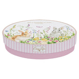 Tányér, étkészlet Húsvéti nyuszi mintás porcelán desszertes tányér 4 db szett Happy Easter